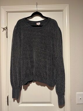 Cozy Women's Charcoal Gray Crewneck Sweater